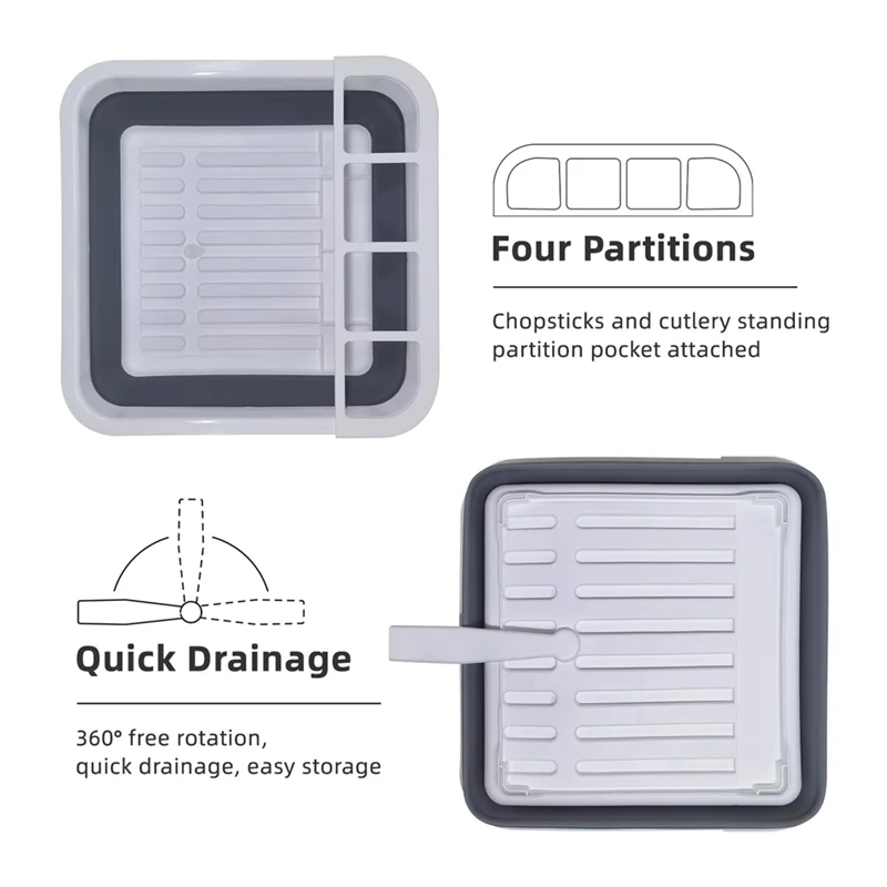 AT21-Tableware Storage Organizer Tableware Storage Organizer With Drying Shelf,Home Essential