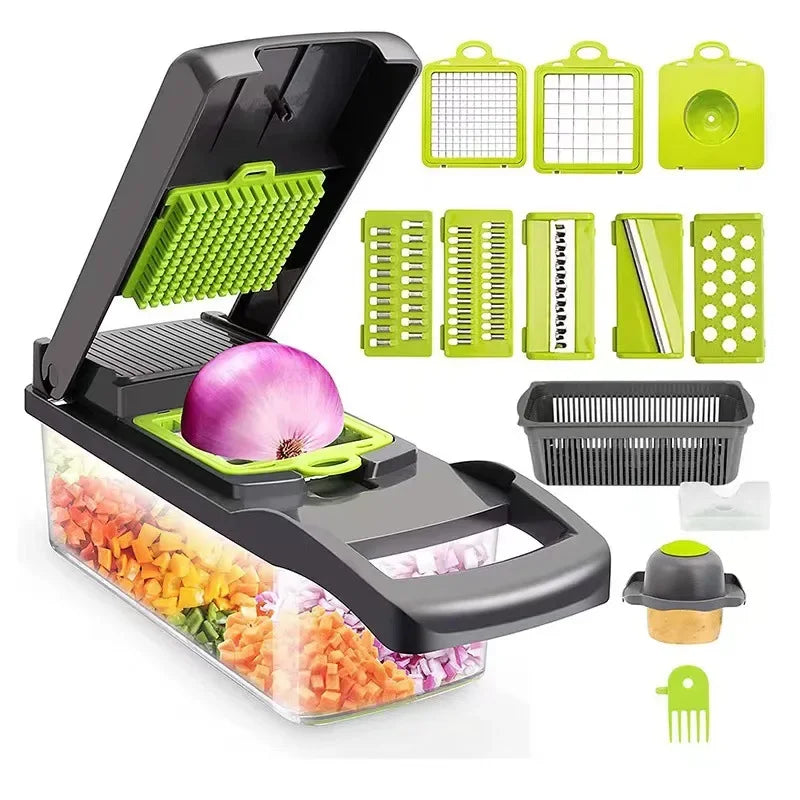 12PCS/Set Premium Quality Silicone Kitchen Utensils Set with Wood Handle and Storage Bucket Kitchen Tools Cooking Accessories