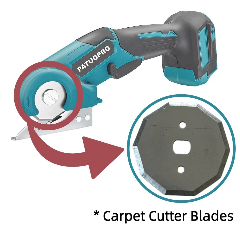 Cordless Carpet Scissors Handheld Multi Functional Pruner Round Knife Cutting Cloth Scissors For Makita 18V Battery(No Battery)