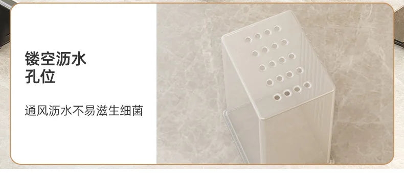 Kitchen Knife Storage Box Non-perforation Knife Holder Wall-mounted Knife Rack Kitchen Items Kitchen Accessories Organizer