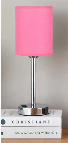 Rechargeable Fabric Table Lamp – Mobile Phone Powered LED Light for Living Room & Bedroom Décor
