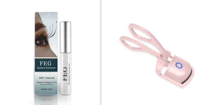 Heated Electric Eyelash Curler – Mini Portable Rechargeable Curler with Temperature Control