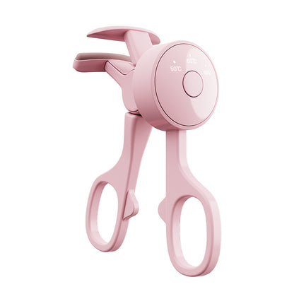 Portable Heated Eyelash Curler – Temperature Control, Rechargeable Hot Clip for Long-Lasting Curl
