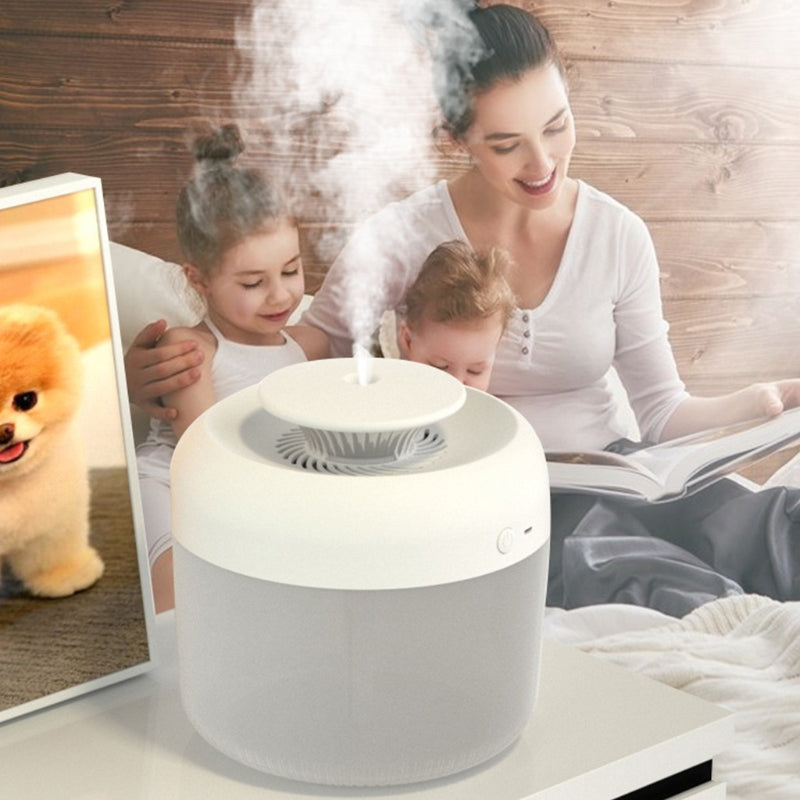 Large Capacity USB Ultrasonic Humidifier – 7 Color LED Aroma Diffuser for Home, Office & Car