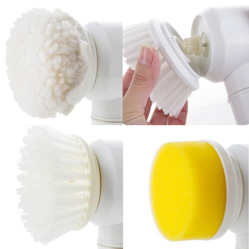 Electric Cleaning Brush 5-in-1 – Magic Electric Bathtub Brush for Bathroom & Housework Cleaning