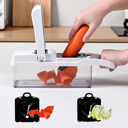 Multi-Function Vegetable Chopper – Manual Slicer, Dicer & Shredder for Easy Meal Prep