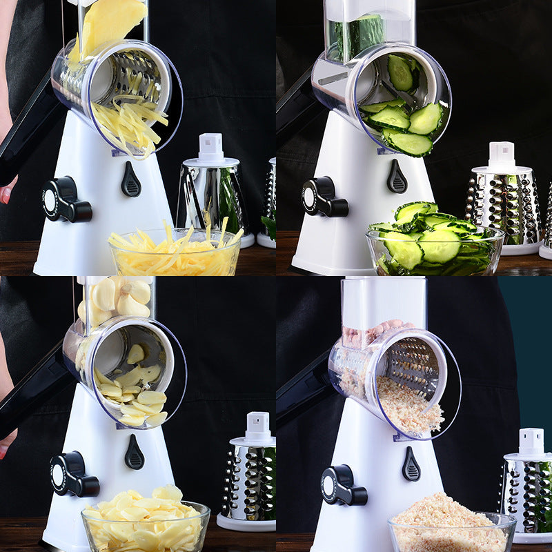 Cylinder Vegetable Cutting Machine – Multifunctional Kitchen Slicer & Shredder for Easy Meal Prep