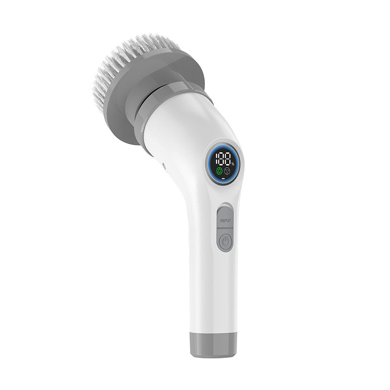 7-in-1 Rotating Electric Cleaning Brush – Long-Life Large Capacity Battery Household Scrubber
