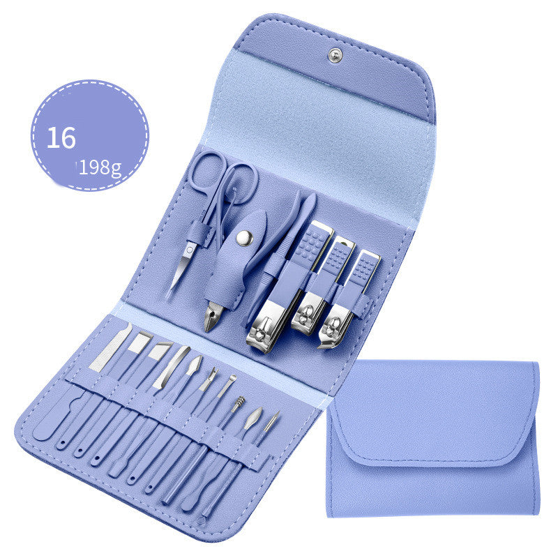 Professional Nail Clippers & Grooming Set – Scissors, Pliers, Pedicure Knife & Ear Spoon with Case