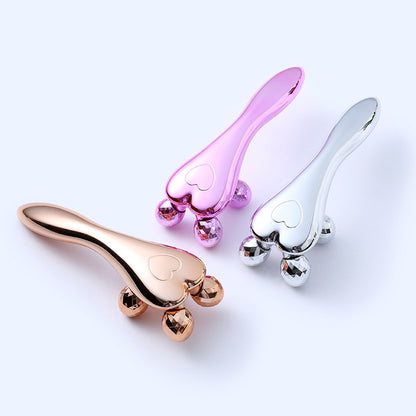 4D Face Slimming Massage Machine – Four-Wheel Electric Full Body Massager for Skin Firming & Relaxation