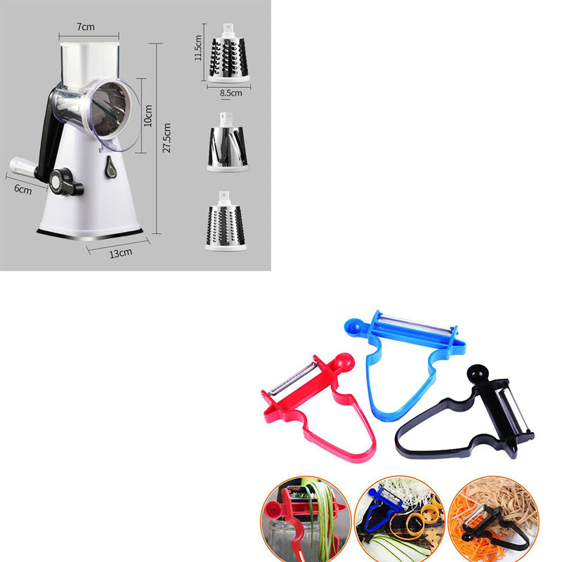 Cylinder Vegetable Cutting Machine – Multifunctional Kitchen Slicer & Shredder for Easy Meal Prep