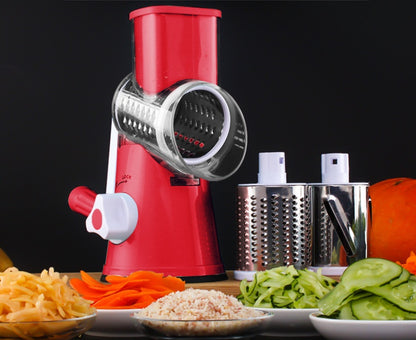 Multifunctional Round Mandoline Slicer – Manual Potato & Vegetable Cutter Cheese Slicer Kitchen Gadget