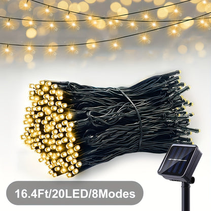 Solar LED String Lights – Outdoor Waterproof Garden & Patio Decoration