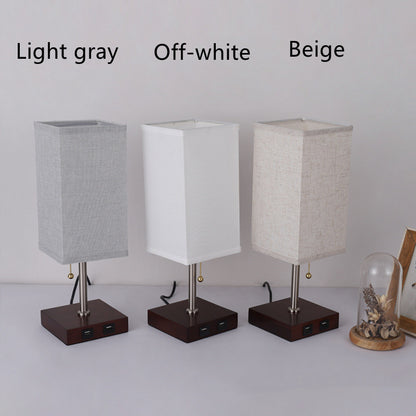 USB Rechargeable Table Lamp – Nordic Bedroom & Bedside Lamp
