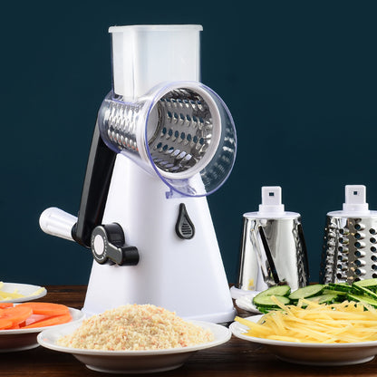 Cylinder Vegetable Cutting Machine – Multifunctional Kitchen Slicer & Shredder for Easy Meal Prep