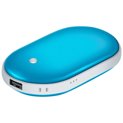 Portable Hand Warmer 5000mAh – Rechargeable Double-Sided Heating Handwarmer Power Bank