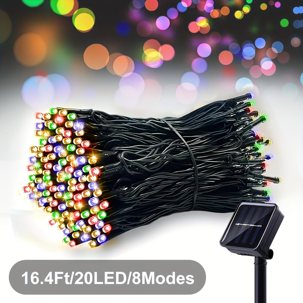 Solar LED String Lights – Outdoor Waterproof Garden & Patio Decoration