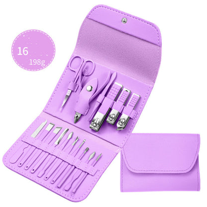 Professional Nail Clippers & Grooming Set – Scissors, Pliers, Pedicure Knife & Ear Spoon with Case