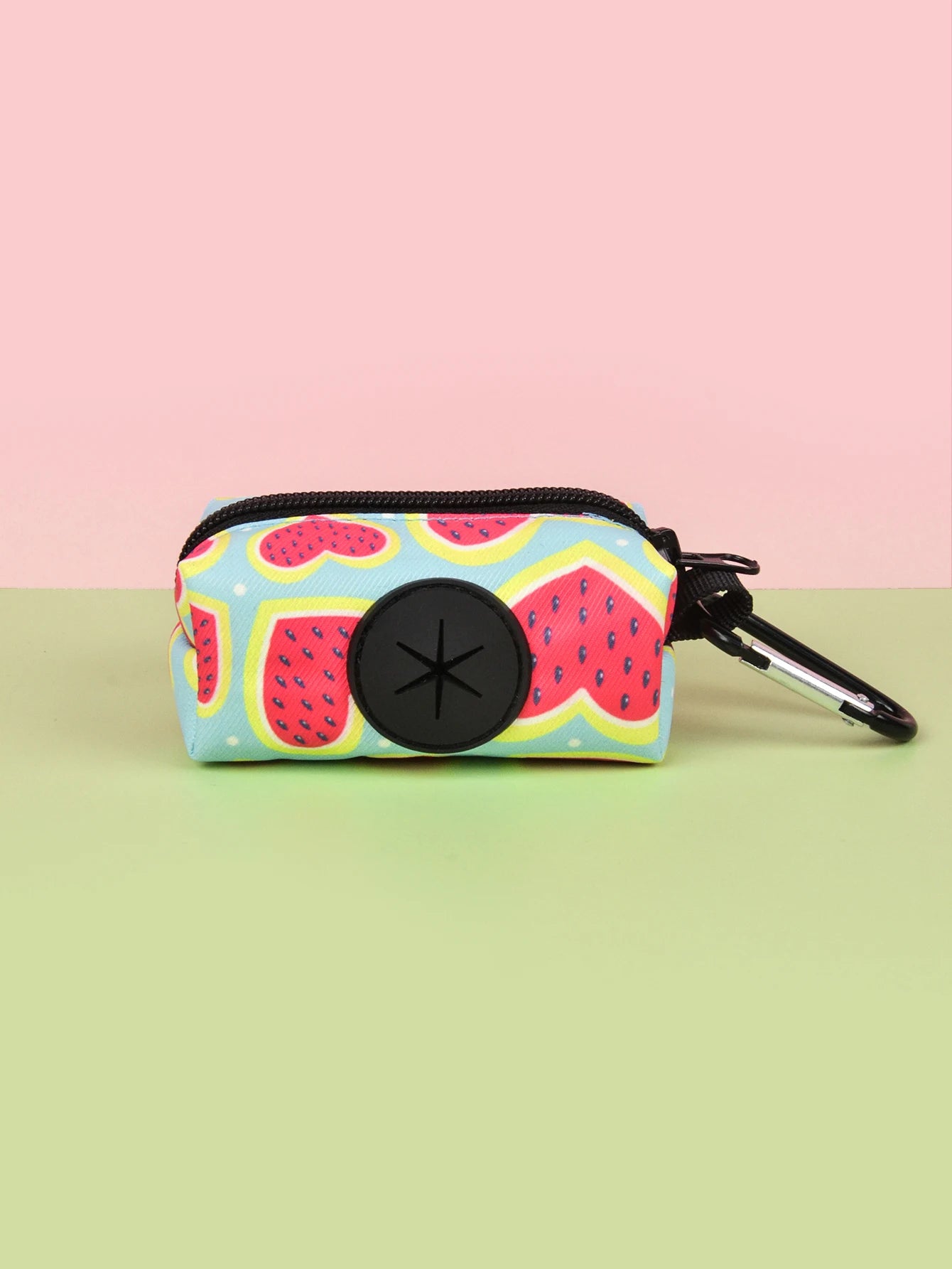 Cute Pet Poop Bag Holder Dispenser – Attach to Any Dog Leash, Valentine's Day Design (Bags Not Included)