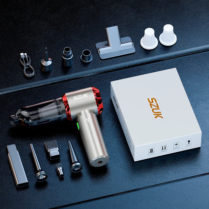 SZUK Mini Car Vacuum Cleaner – 98500Pa Wireless Handheld Portable Vacuum with Powerful Suction