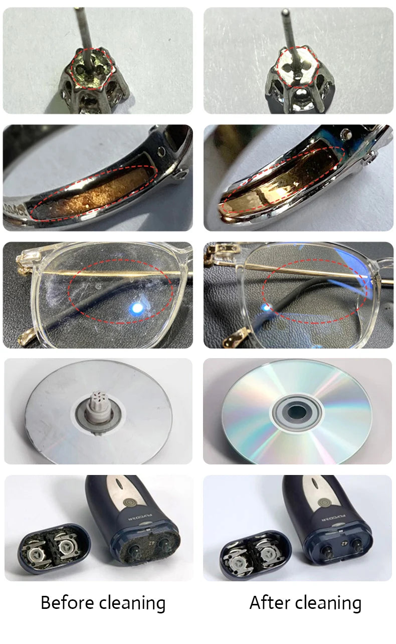 30/50W Ultrasonic Cleaner – Dual Frequency Digital Cleaning Machine for Jewelry, Glasses & Watches