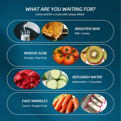 DIY Facial Mask Maker Machine – Automatic Home Spa Mask Making with Fruit, Vegetable & Milk