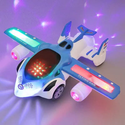 Electric Dancing & Deforming Police Car Toy – Rotating, Music, Lights – Gift for Kids