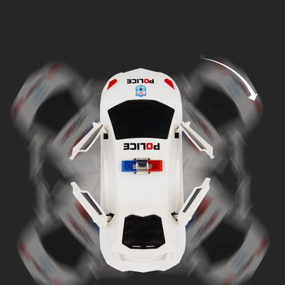 Electric Dancing & Deforming Police Car Toy – Rotating, Music, Lights – Gift for Kids