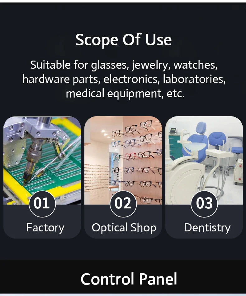 30/50W Ultrasonic Cleaner – Dual Frequency Digital Cleaning Machine for Jewelry, Glasses & Watches