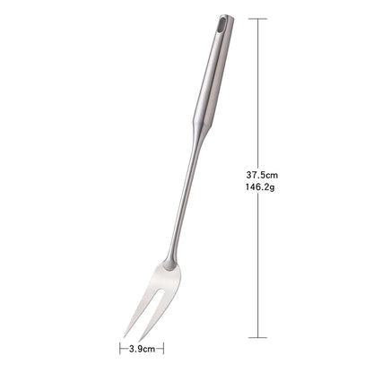 1PC  Kitchen Silver Cooking Set 304 Stainless Steel Spatula Soup Spoon Special Cooking Shovel with Hollow Handle Kitchen Tools