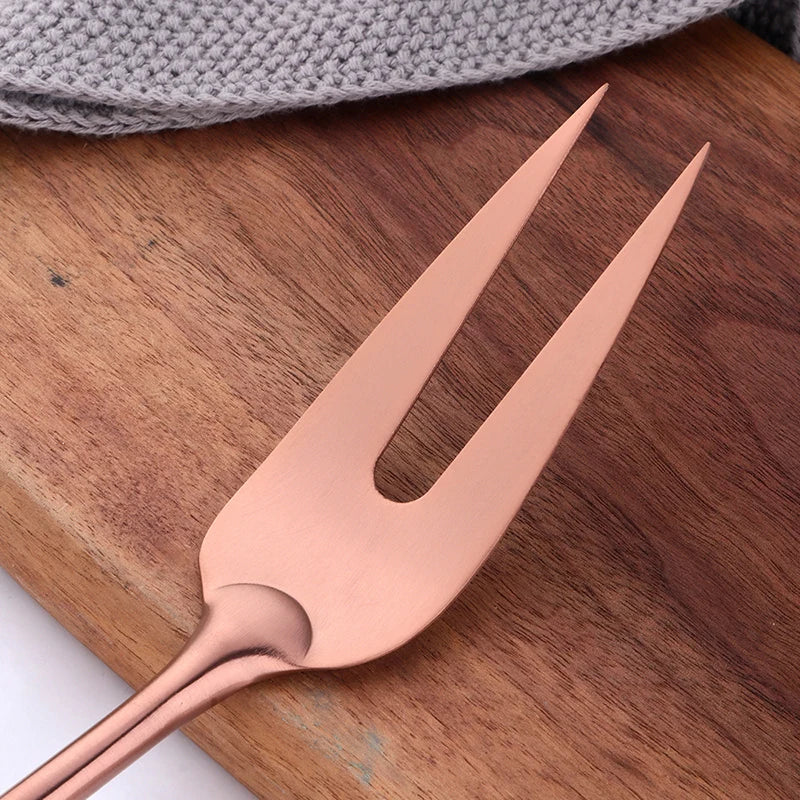 Stainless Steel Cooking Tool,Turner,Soup Spoon, Pasta Fork, Kitchen Accessories, Cooking Utensil, Rose Gold, 1Pc