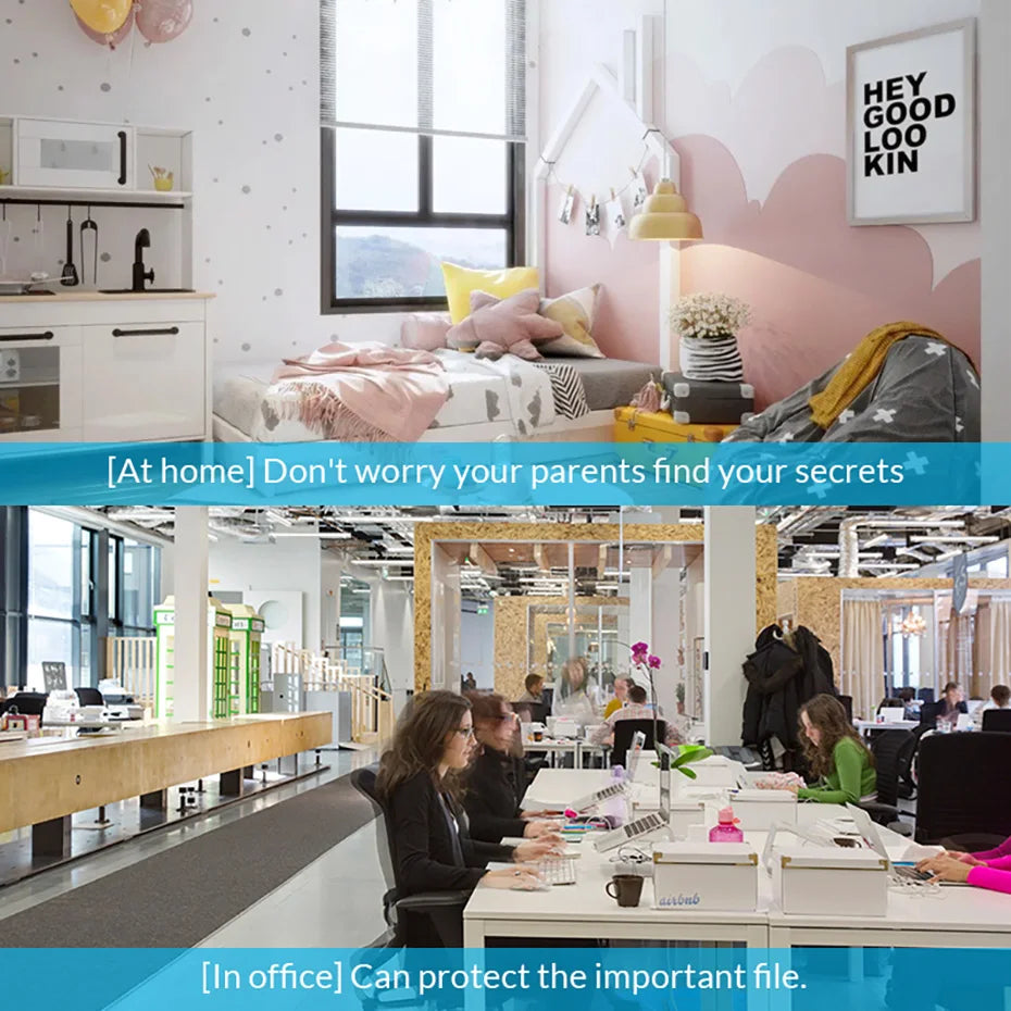 KERUI Smart Fingerprint Padlock Waterproof Fingerprint Keyless Door Lock Type C Rechargeable Security Padlock for House