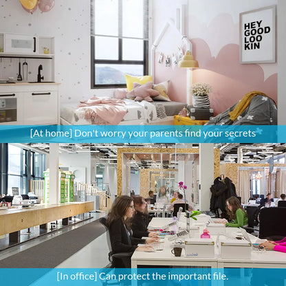 KERUI Smart Fingerprint Padlock Waterproof Fingerprint Keyless Door Lock Type C Rechargeable Security Padlock for House