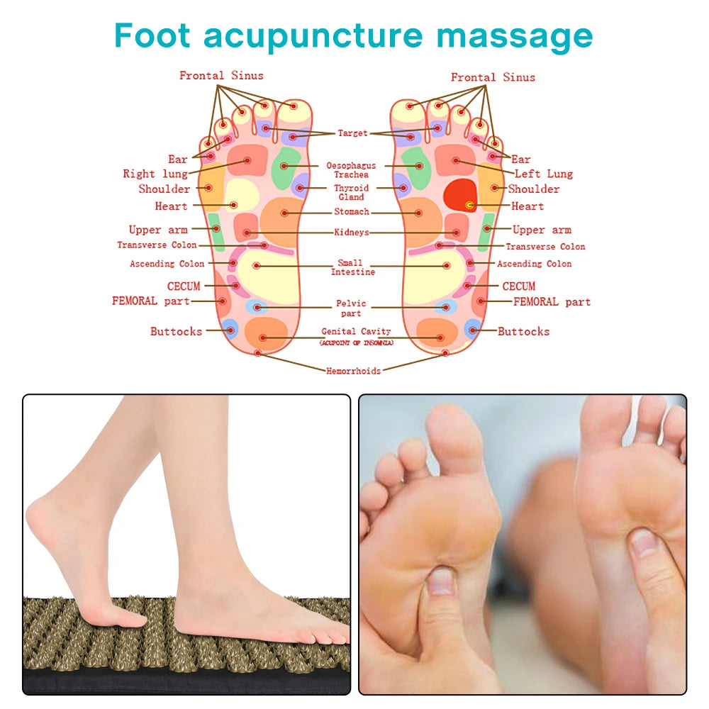 Acupressure Massage Mat & Cushion – Lotus Spike Acupuncture Mat for Neck, Back & Feet