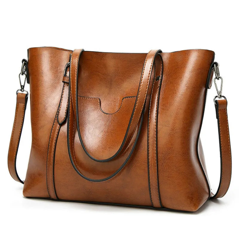 Leather Shoulder hand Bag 