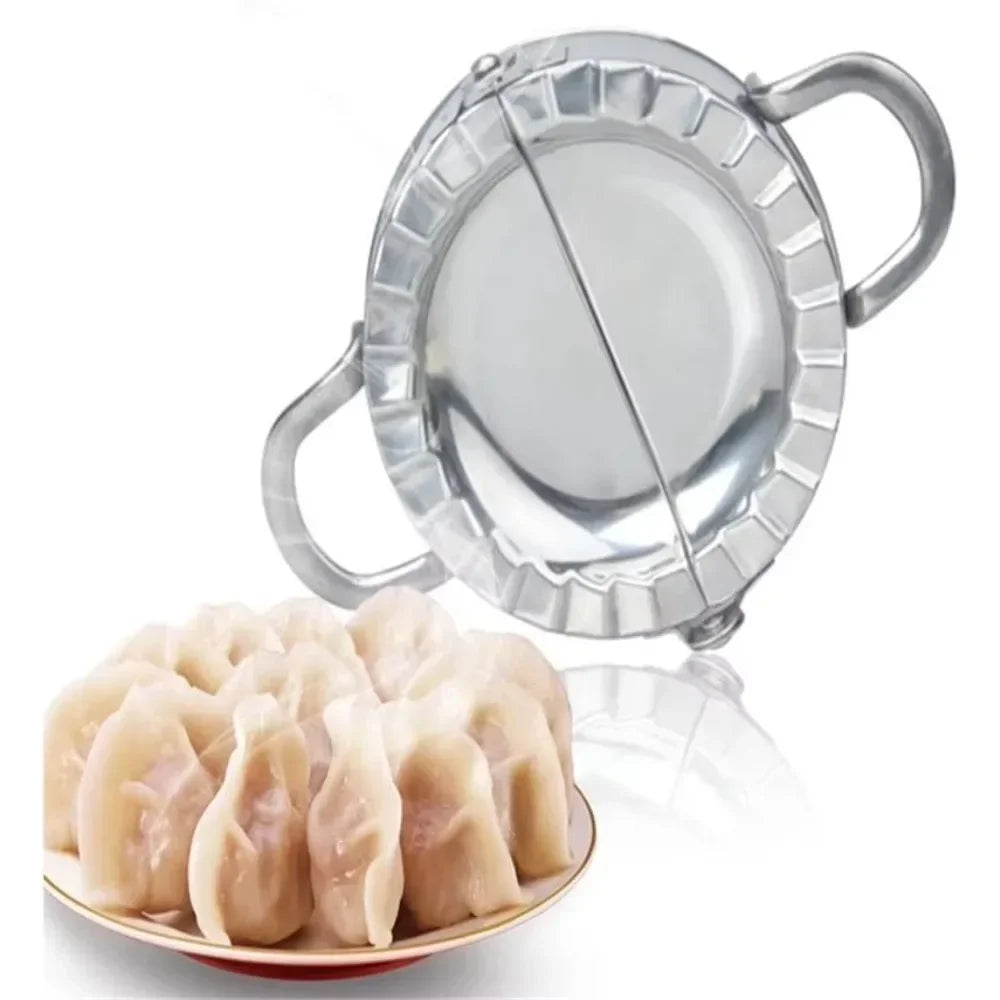 Stainless Steel Dumpling Mold Press – Eco-Friendly Manual Kitchen Tool, 9.5/12.5/15.8cm