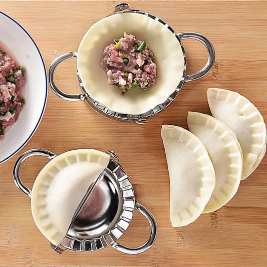 Stainless Steel Dumpling Maker Press – Ravioli, Pie & Pastry Wrapper Mold Kitchen Accessory