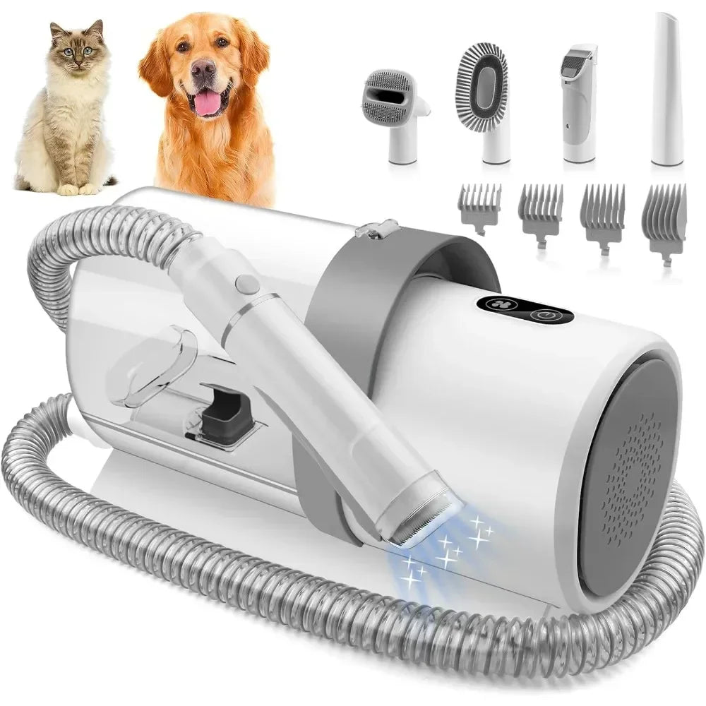 Dog Grooming Kit with Vacuum 2.5L – Pet Hair Vacuum Cleaner, Clippers & 5 Grooming Tools