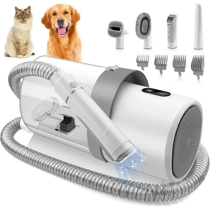 Dog Grooming Kit with Vacuum 2.5L – Pet Hair Vacuum Cleaner, Clippers & 5 Grooming Tools