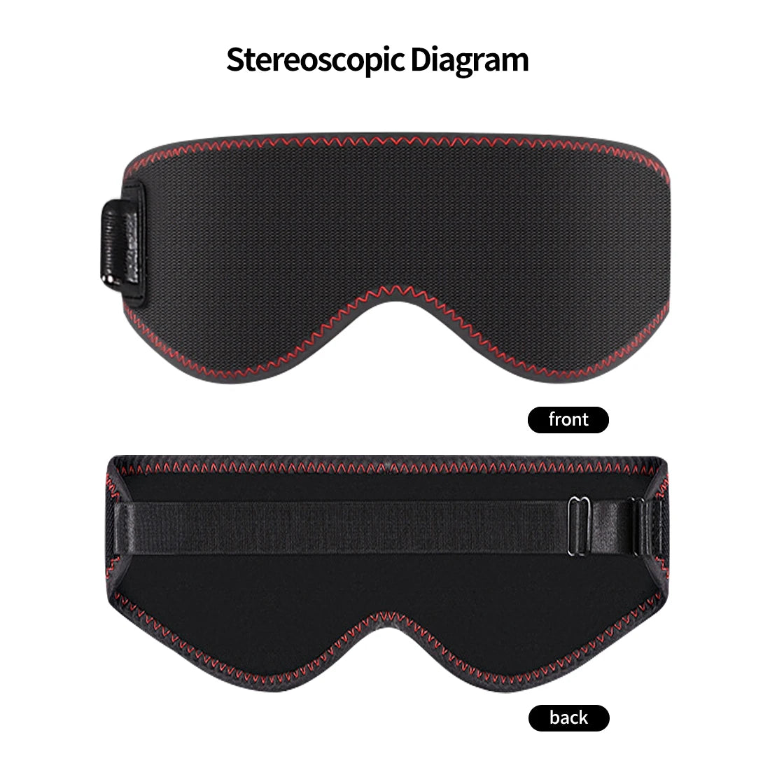 Heated Eye Mask for Dry Eyes – Warm & Hot Compress with 3 Heat Levels for Sleep & Dark Circles