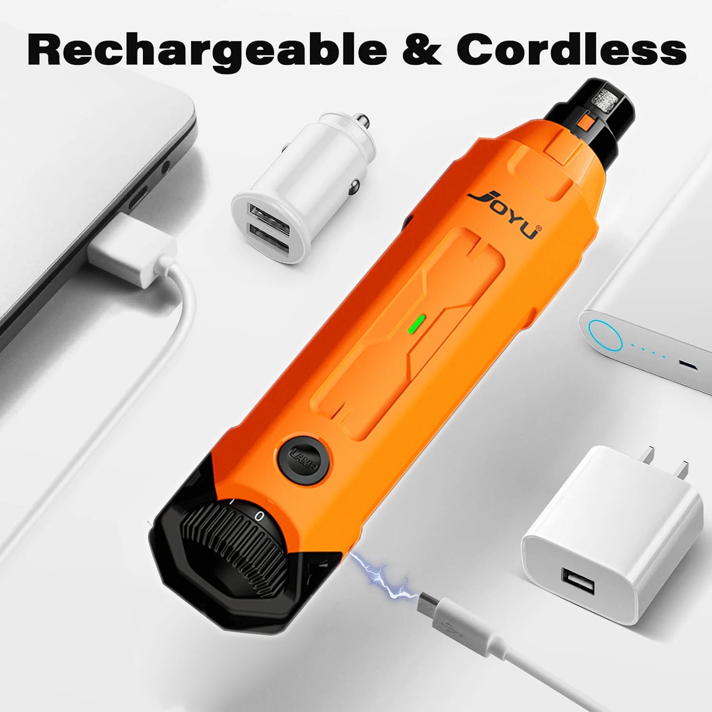 6-Speed Electric Dog Nail Grinder – Super Quiet Rechargeable Pet Nail Trimmer