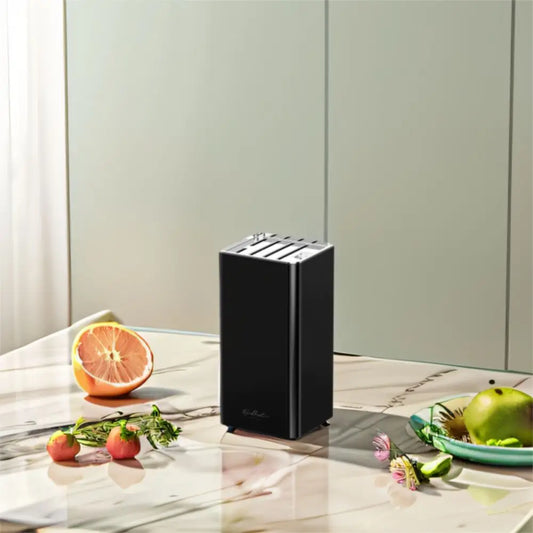Kitchen Accessories Square Knives Stand Plastic Detachable Inserted Knives Holder with Anti-slip Mat Knives Storage Box Desk
