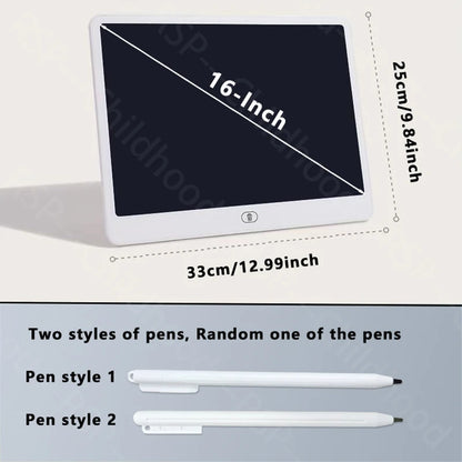 LCD Writing Tablet 16/13/11 Inch – Kids Drawing & Painting Board Educational Toy for Boys & Girls