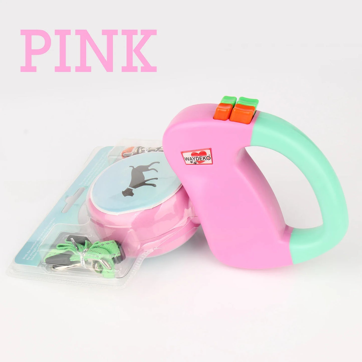 Dual Dog Retractable Leash for 2 Dogs – 10ft Auto-Untangle Reflective Leads, 50lbs Per Dog, Color-Coded Control