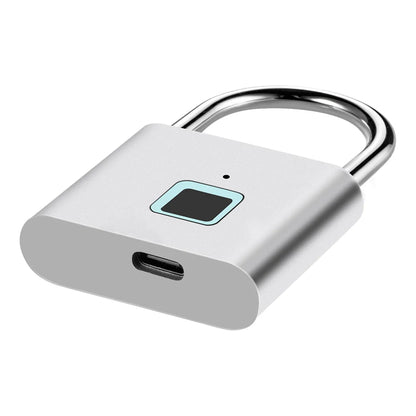 KERUI Smart Fingerprint Padlock Waterproof Fingerprint Keyless Door Lock Type C Rechargeable Security Padlock for House