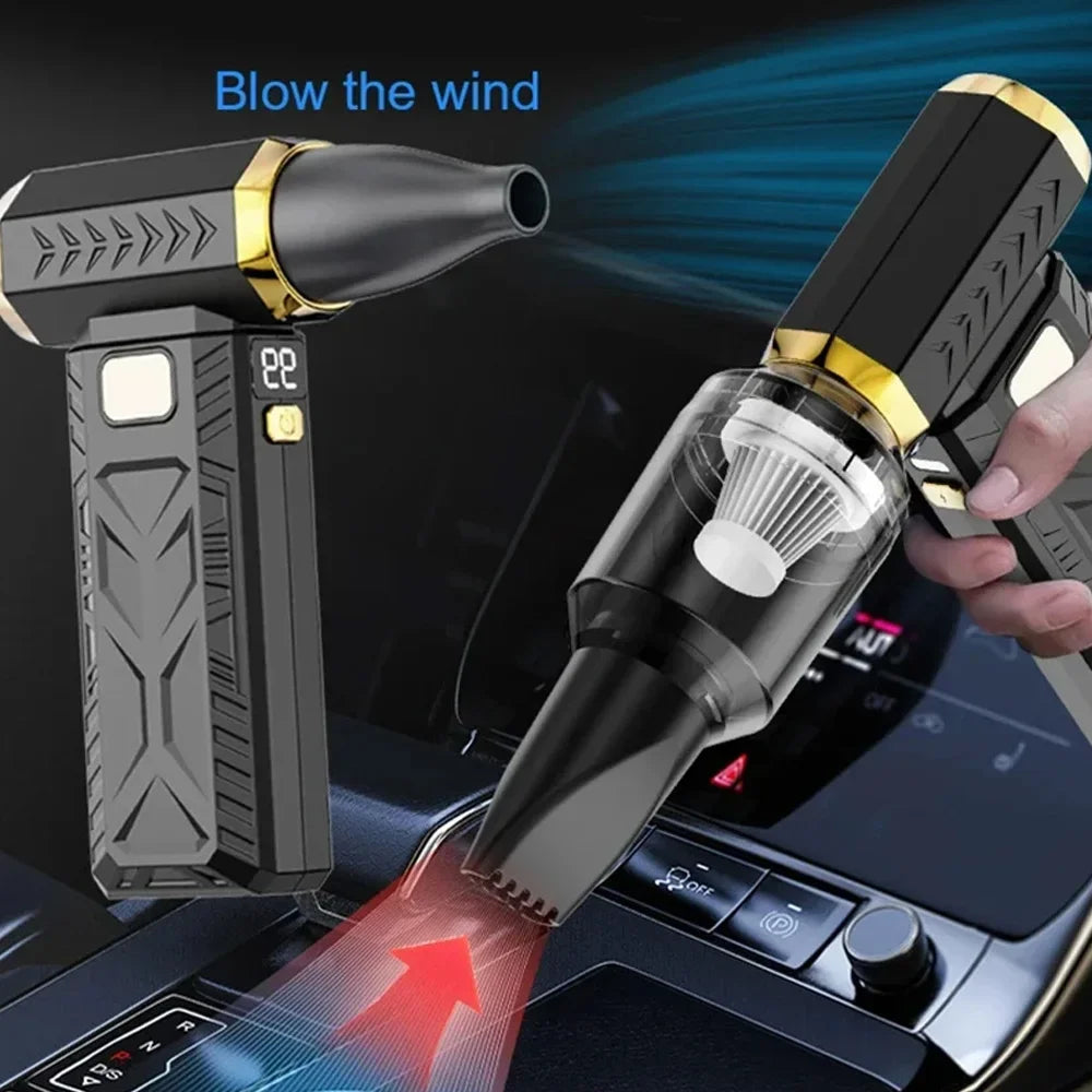 M18 Brushless Turbo Jet Blower 400000RPM – Powerful Portable Electric Dust Cleaner, 53m/s Wind, Type-C Charging (Violent Fan)