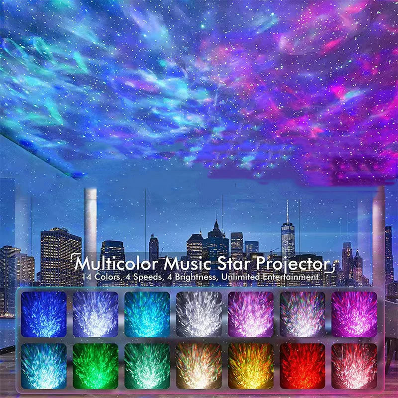 Dinosaur Egg Projector Night Light – Bluetooth Starry Sky Lamp w/ Remote, Mood Light for Kids & Adults