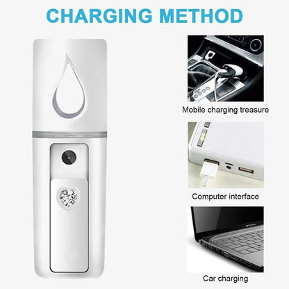 Face Steamer Air Humidifier Facial Sprayer Nebulizer Hydrating Anti-aging Nano Wrinkle Women Beauty Skin Care