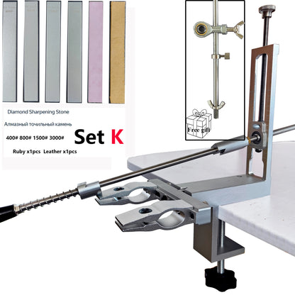 S09 Professional kitchen chef knives and accessories Knife sharpener machine with diamond rolling sharpener sharpening stone