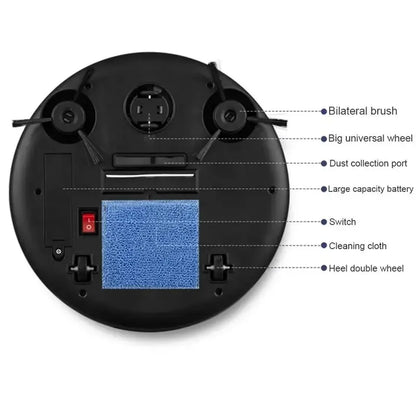 Automatic Sweeping Robot Home Sweeper Lazy Person Intelligent 3-in-1 Sweeping Machine USB Rechargeable Vacuum Cleaner